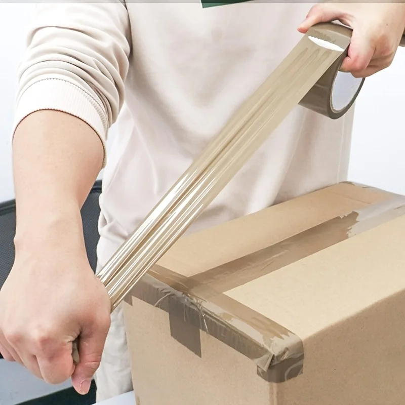 YITAPE Heavy Duty Brown Packing Tape 48mm*65M Strong Adhesive Sealing Tape for Box Shipping Moving Packaging Storage 1 Roll image 5