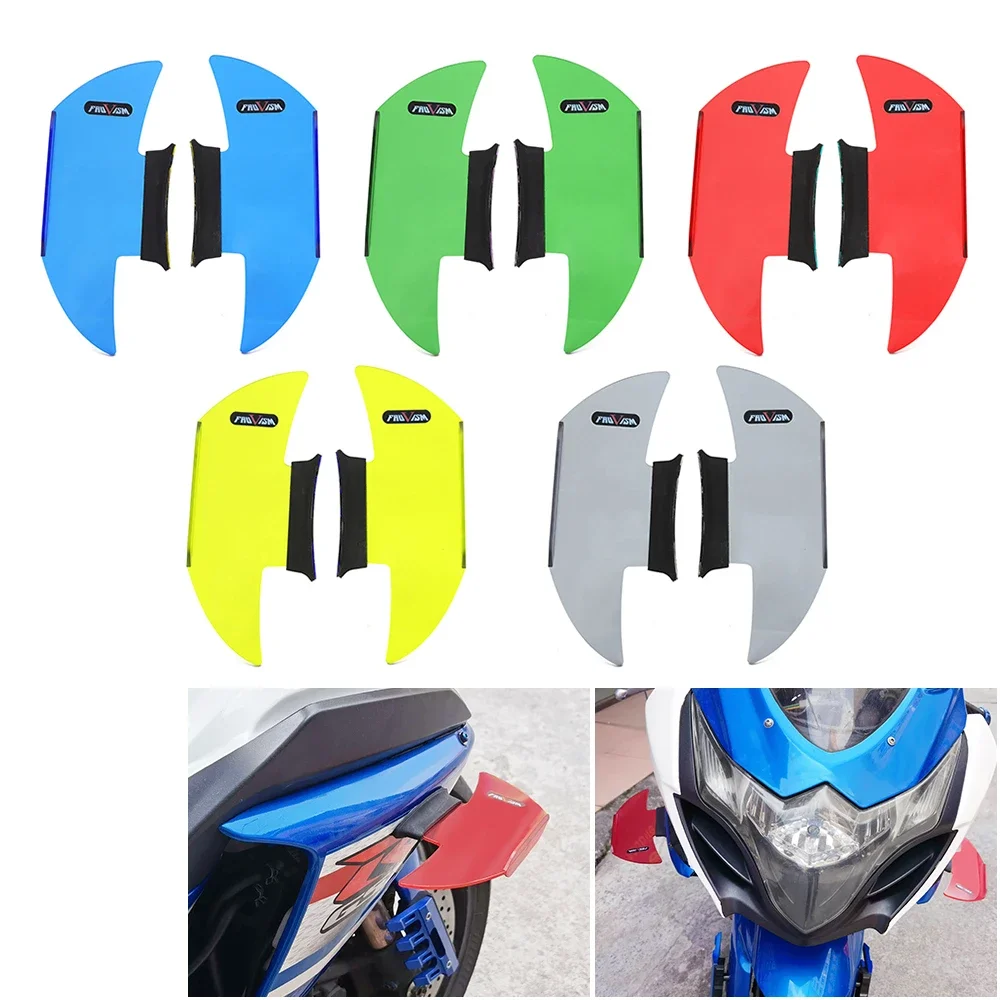 

Motorcycle Front Fairing Aerodynamic Winglets Side Spoilers Decorative Dynamic Wing Kit Sticker For Sport Bike RC390 RC125