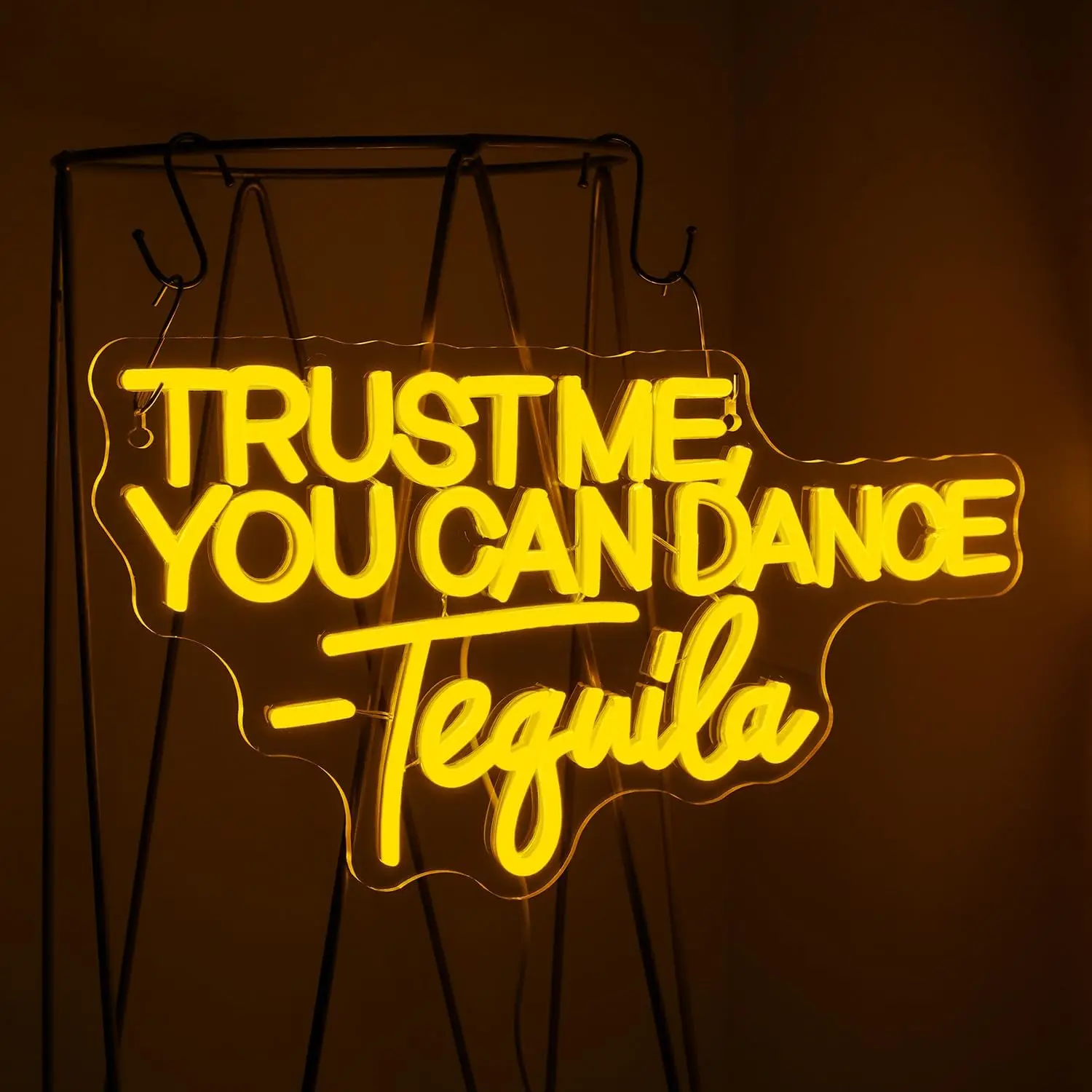 Trust Me You Can Dance Tequila Neon Led Sign Letter Lights Vibrant Room Decoration For Bar Party Club Man Cave Wall Decor Signs