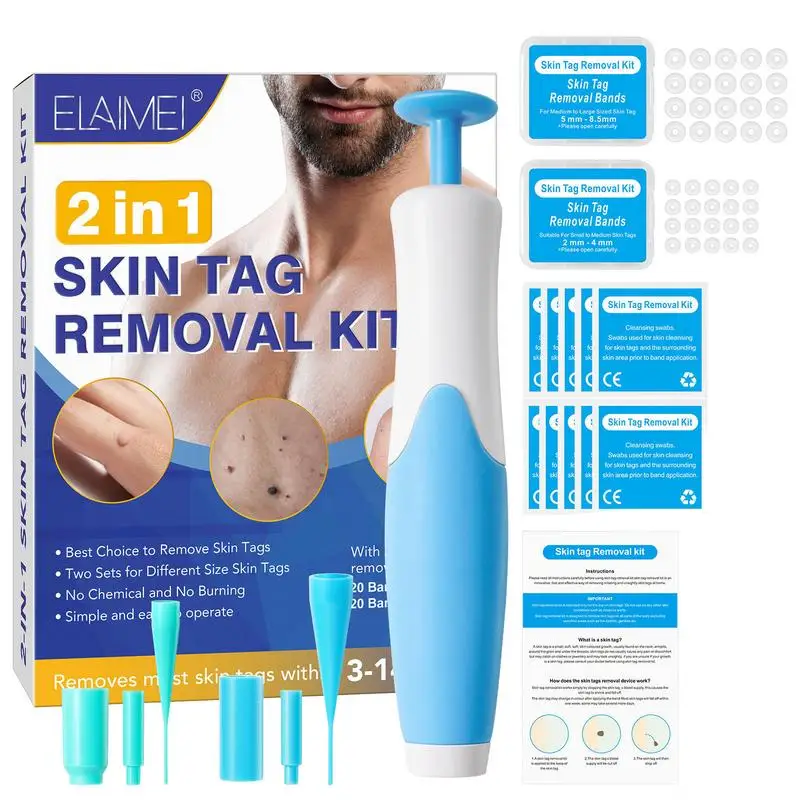 

Skin Tag Remover Kit Painless Skin Tag Remover Pen Easy Skin Tag Remover Device To Remove2mm-8mm Skin Tags Safe & Effective For