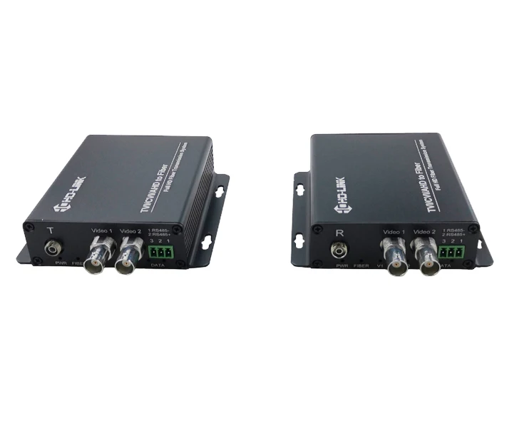 

CVI TVI AHD BNC Coaxial HD Video to Fiber Optic Converter Extender with RS485 Data