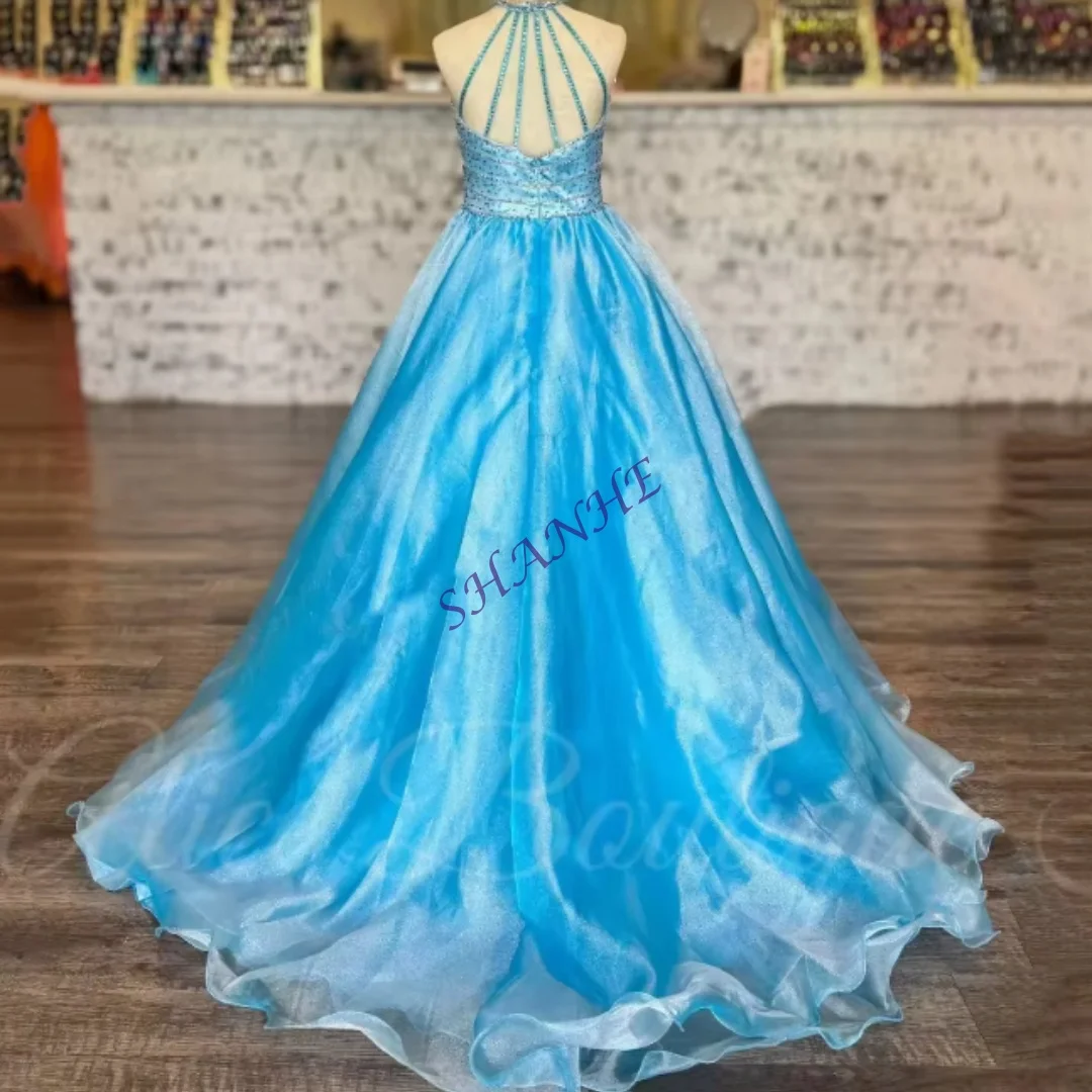 CustomizedFairy Flower Girl Dress For Wedding Lace Appliques Tulle Pleats Pink Princess Dresses Girls First Communion Birthday P