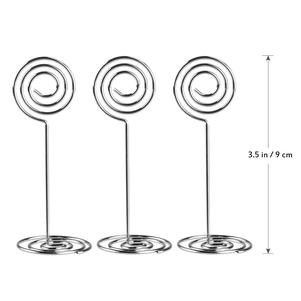 

20Pcs Memo Clips Metal Incense Shape Holders for Wedding Party Table Photo Cards Menu Stand Note Clip Holder