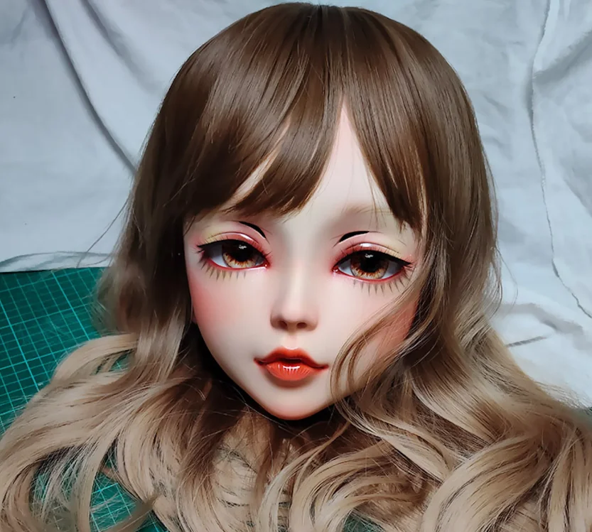 

(Чан) Женщина Девушка Смола Половина Голова Рухт Рот Кигуруми BJD Глаза Crossdress Косплей Японская Лолита Кукла Маска