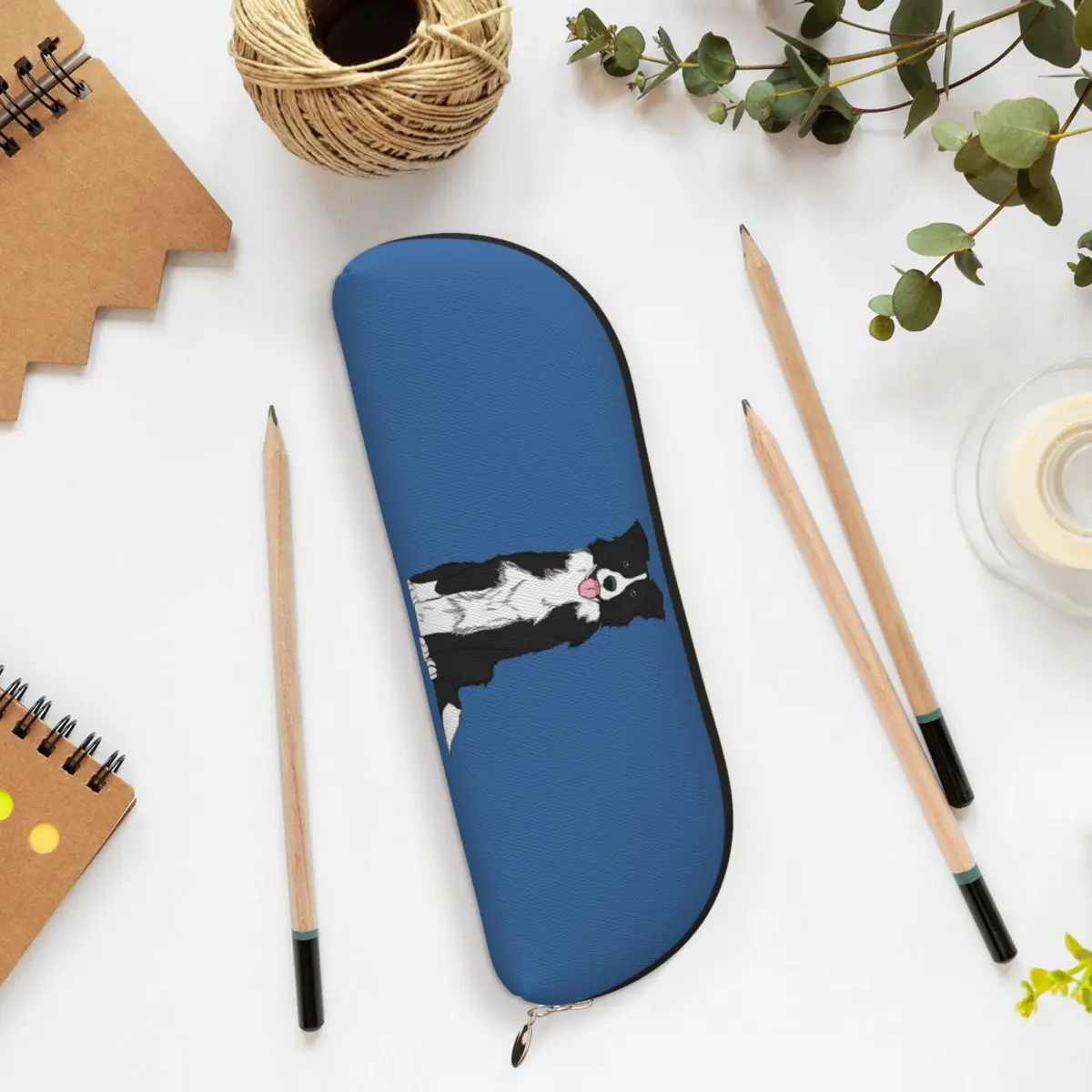 

Border Collie Pencil Case Pencil Pouch Storage Stationery Supplies Big Capacity Pen Box Pencil Bag for Studen Gifts