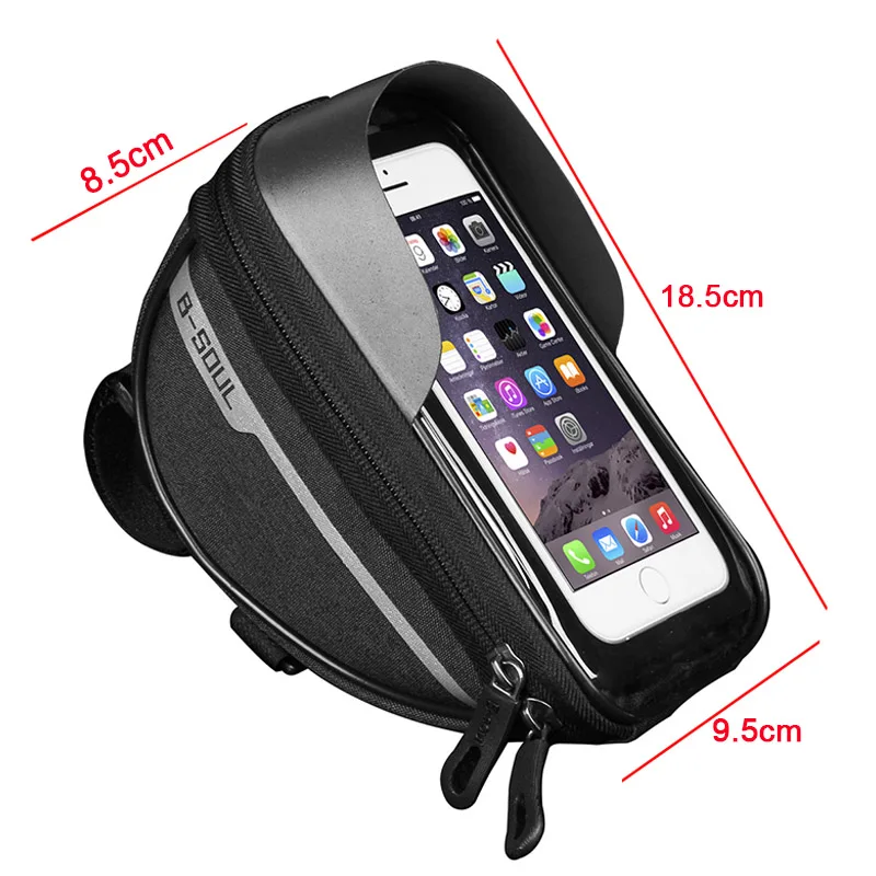 6.3 Inch Touch Screen Bicycle Bags MTB Cycling Bike Head Tube Bag Bicycle Handlebar Cell Mobile Phone Bag Case Holder For Bike