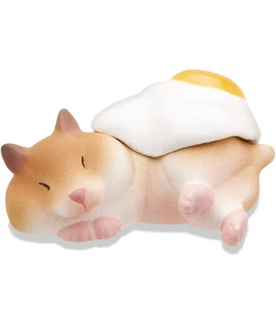 KITAN CLUB Original Gashapon Capsule Toys Figure Kawaii Poached Hamster Eggs Cute Miniature Animal Figurine Anime Desktop Decor