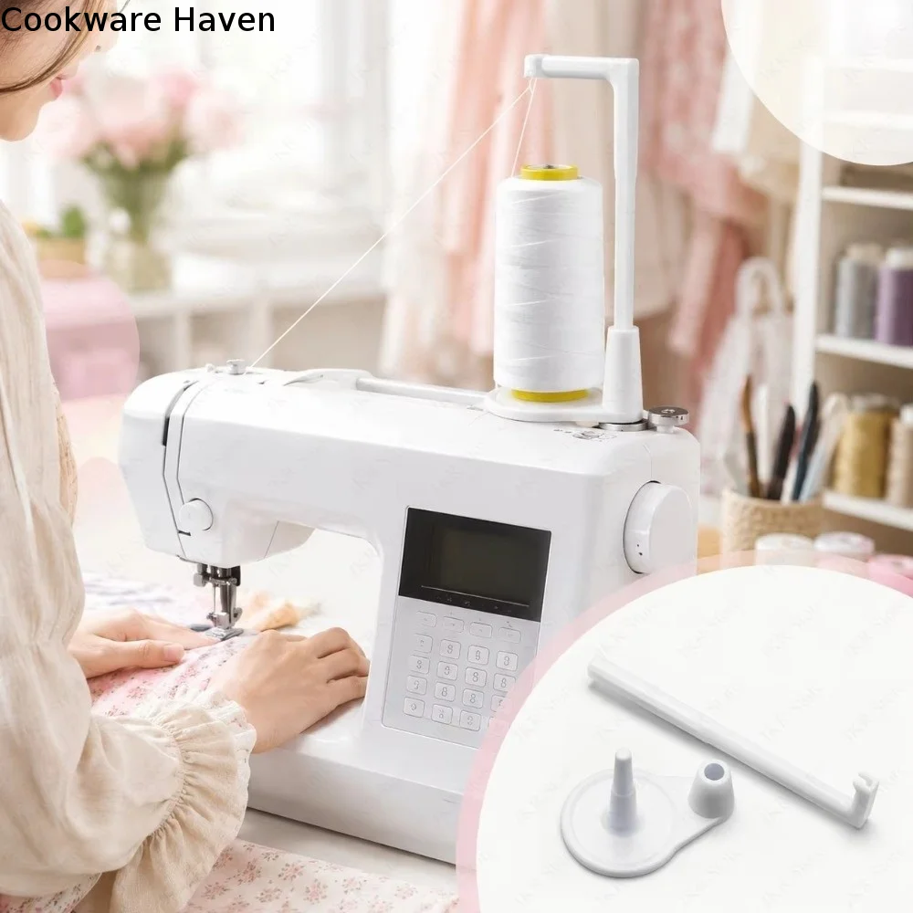 3D Printed Sewing Machine Thread Stand Creative Anti-Winding Anti-Tangle Thread Guide Universal Durable Vertical Bobbin Stand