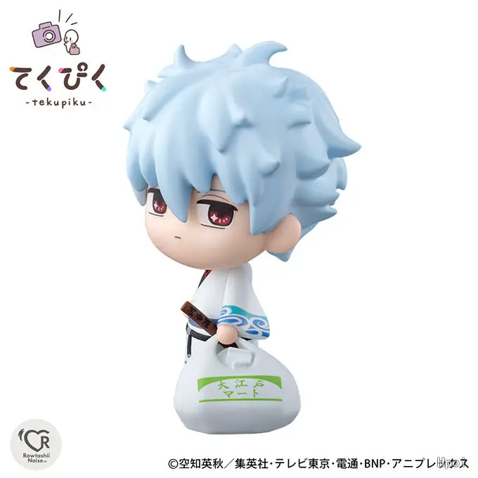 BANDAI GINTAMA Sakata Gintoki Action Figures Model BANPRESTO Amusement Q Version Figures Tekupiku Series Original