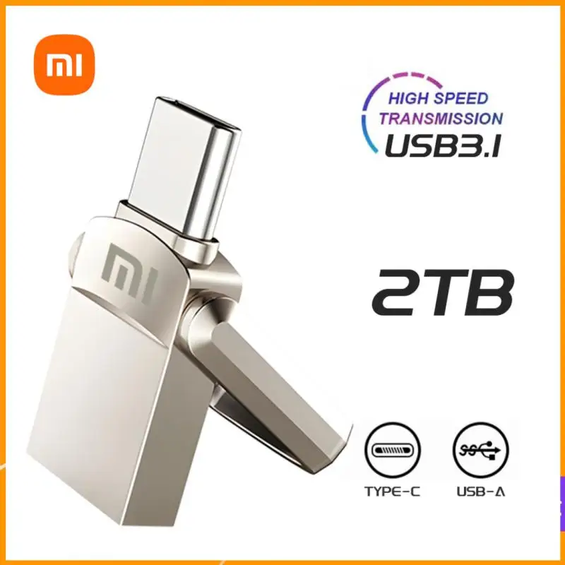 USB-флеш-накопитель Xiaomi OTG, металлическая Флешка USB 3,0, флеш-карта объемом 1 ТБ, флэш-накопитель 128 ГБ, 256 ГБ, 512 ГБ для ноутбука