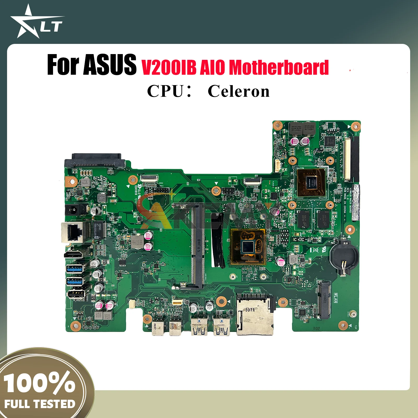 

Материнская плата V200IB для ASUS Vivo AiO V200IB V200I, материнская плата с процессором Celeron, 100% тестирование, ОК, быстрая доставка, высокое качество