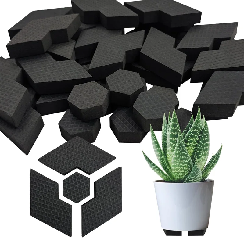 

IALJ-10Pcs Invisibles Composite Pot Feet, Garden Hexagon Flowerpot Riser For Multiple Style Pots