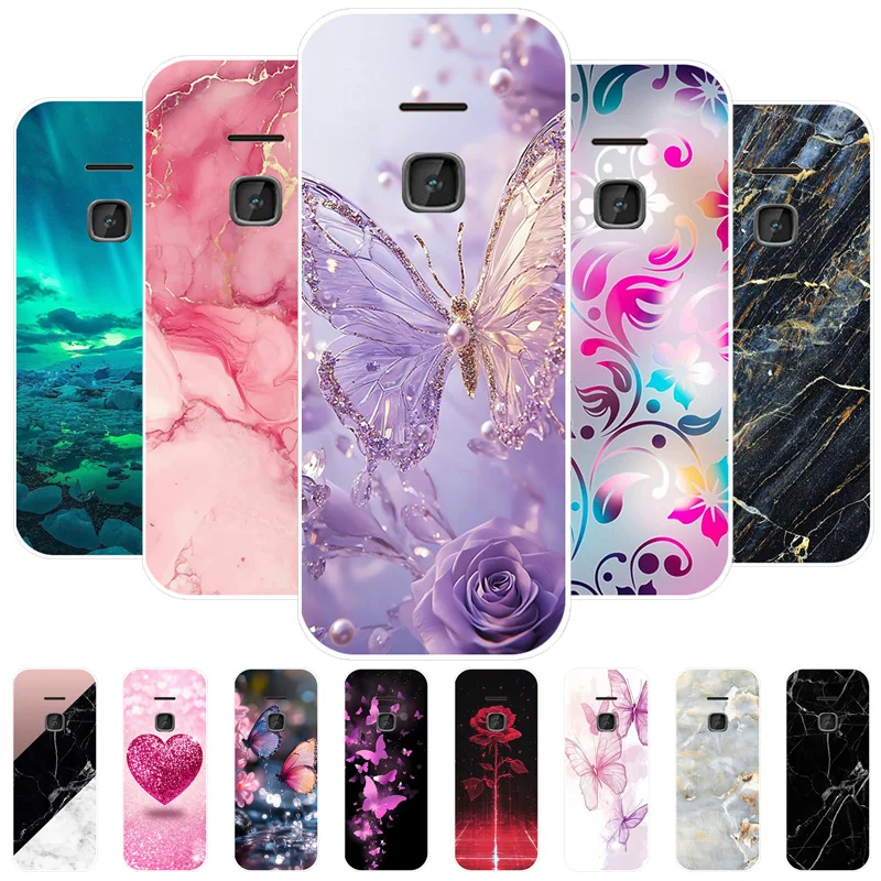 Para Nokia 225 4G 2020 funda de mármol suave transparente funda trasera de silicona para Nokia 225 215 220 235 4G 2024 carcasa de teléfono de cobertura completa