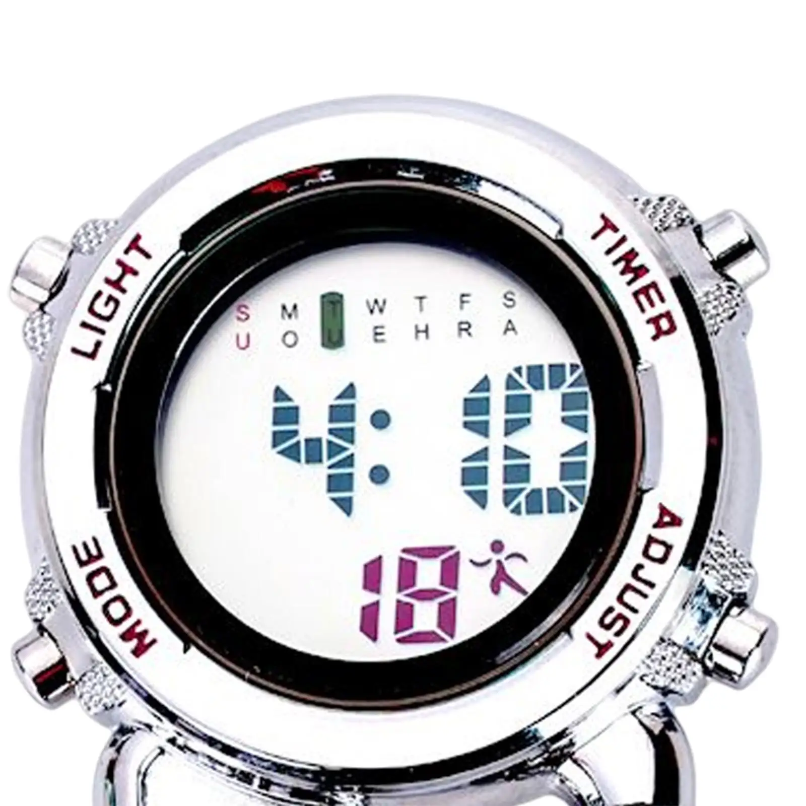 Multi Function Digital Carabiner Watch Unisex Pocket Watch Backpack Fob Watch