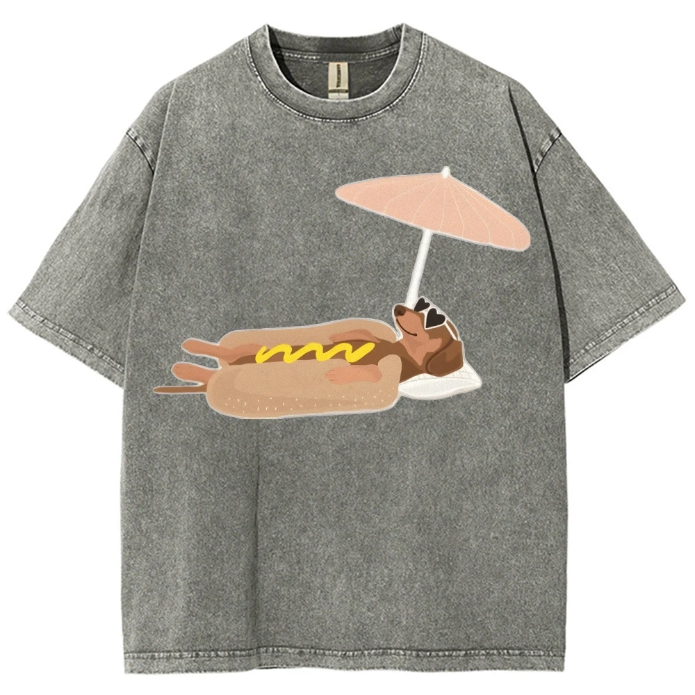 

Sun-Faded Storybook Graphic - Vintage Cute Core Women's Tee, Grocery Runs with Gallery-Worthy Style