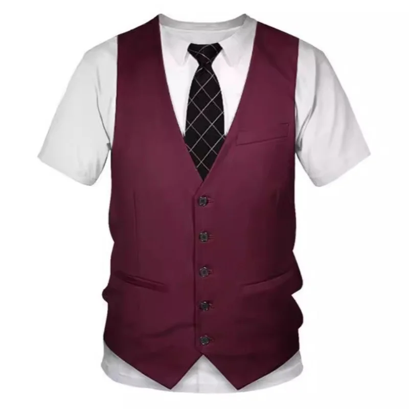 Chaleco retro de talla europea para hombre, traje de cadena con solapa, O877Vest, primavera y verano, nuevo