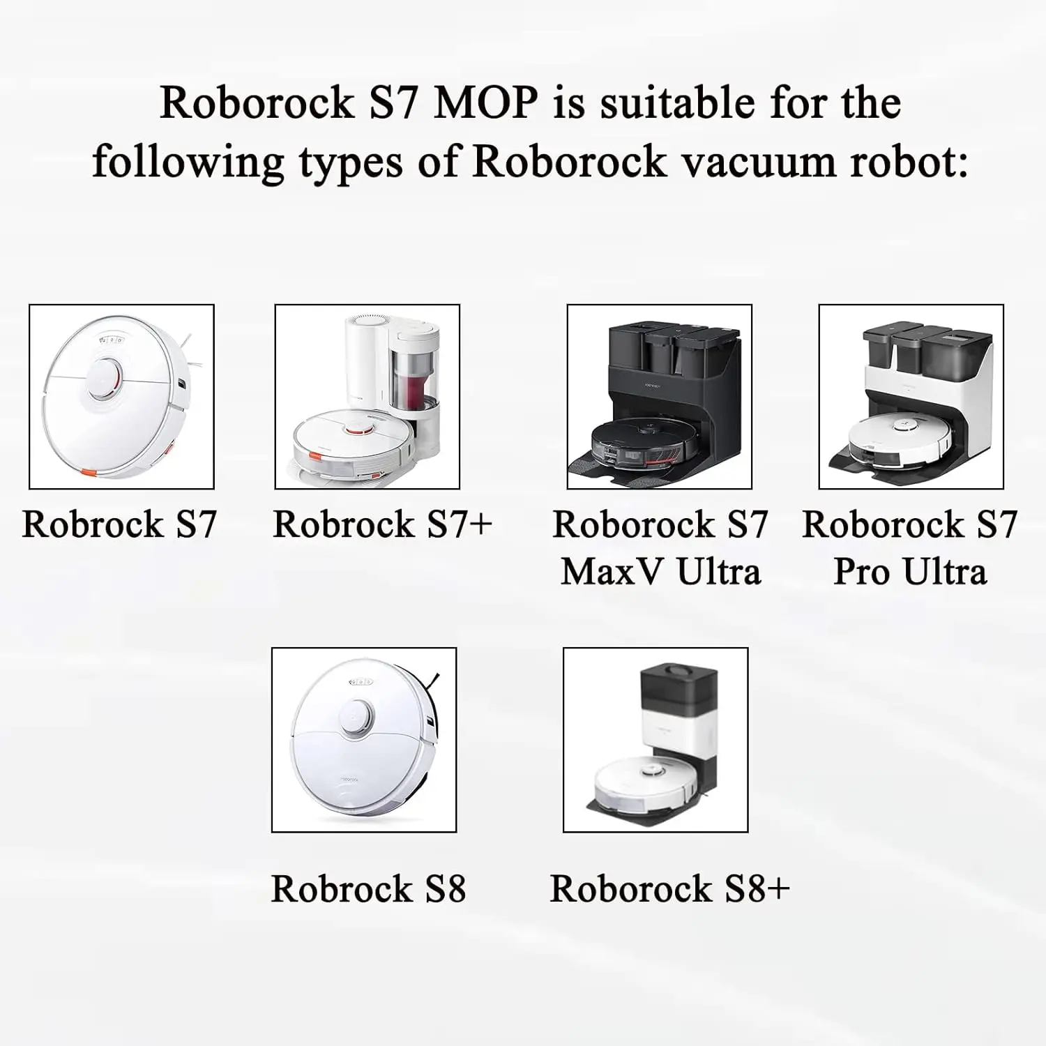 Original Roborock Accessories Mop Cloth*2 for S7/S8 Serie.roborock S7/S7 Max Ultra/S7 MaxV/S7 MaxV Ultra/S7 Pro Ultra/S8/S8+