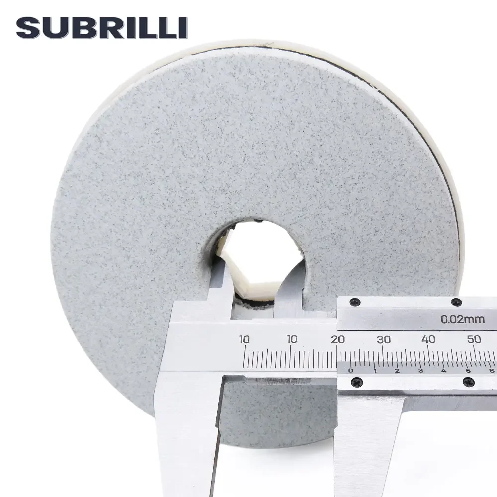 SUBRILLI 4 بوصة الحلزون قفل الماس الراتنج لوحة تلميع حافة الحجر طحن عجلة للجرانيت الخرسانة الرخام جلخ