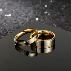 Fashion Simple Titanium Steel Couple Rings Wedding Engagement Rings Men and Women Love Rings Party Accessories Jewelry Gifts