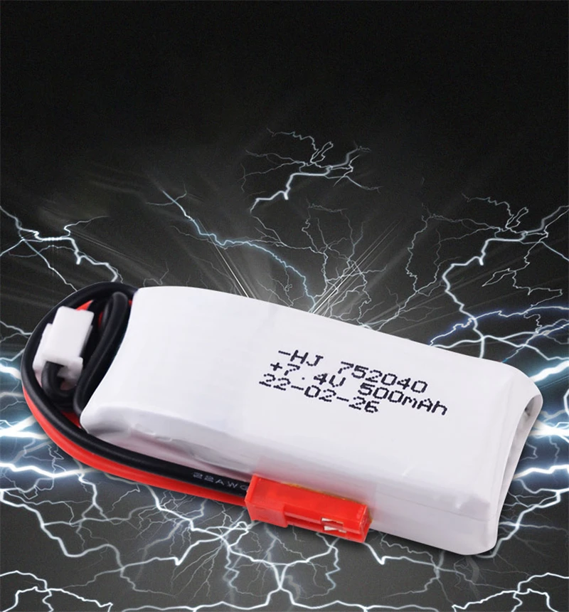 HJ 2S 7.4V 35C 500mah Lipo Battery Charger Set For Radiolink A560 Fixed Wing Rc Car RC Toys Model Parts With JST 7.4V Battery