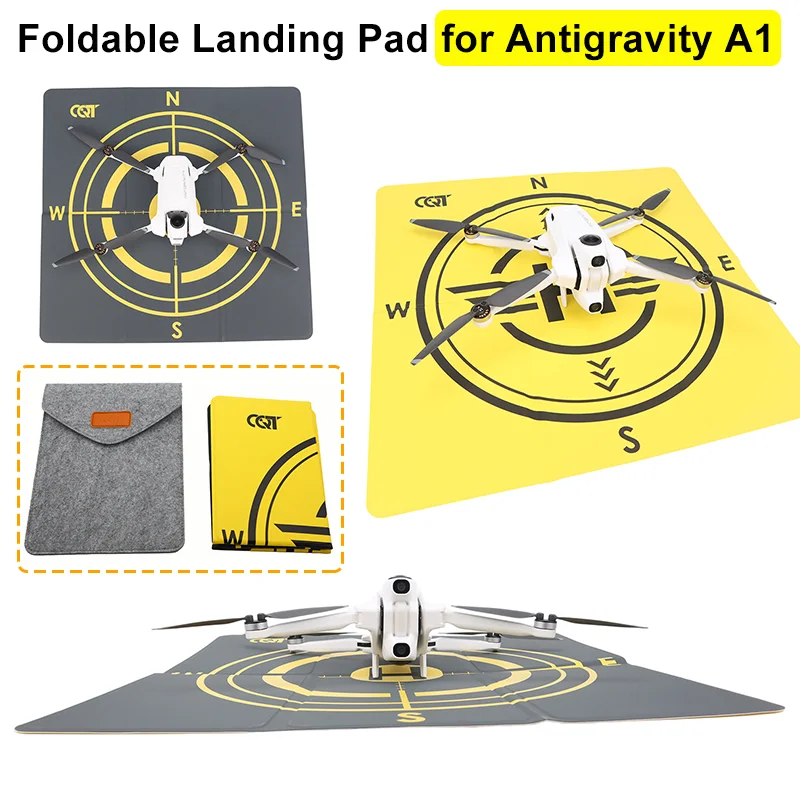 Foldable Landing Pad For Insta360 Antigravity A1 Drone 43CM Parking Apron Double-sided Two-color Waterproof Universal Accessory