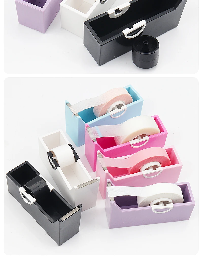 Wimpern Verlängerung Band Halter Basis Lash Klebeband Cutter Dispenser Pfropfen Lash Kunststoff Rotierenden Band Schneiden Make-Up-Tool – Detail 10