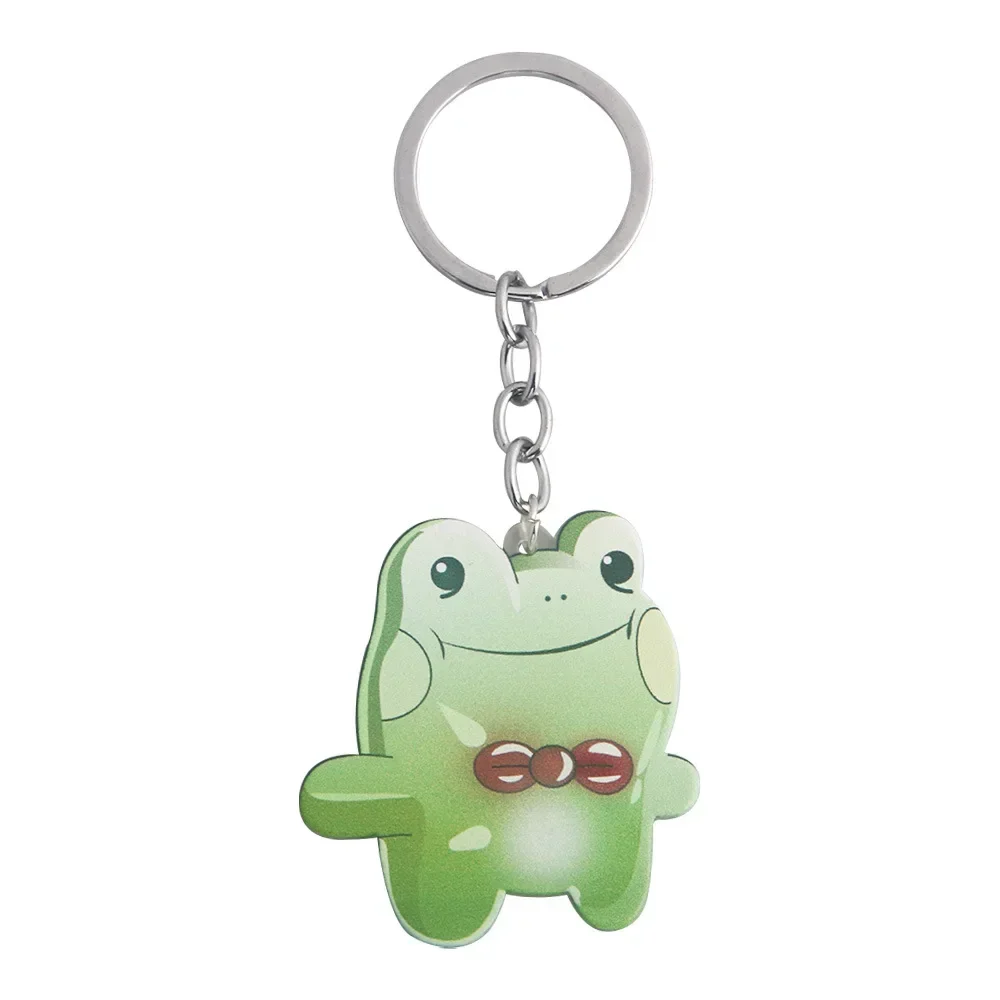 Killing and Stalking Series Keychain Fashion Cute Bow Frog Acrylic Pendant Keychain Birthday Party Jewelry Presents