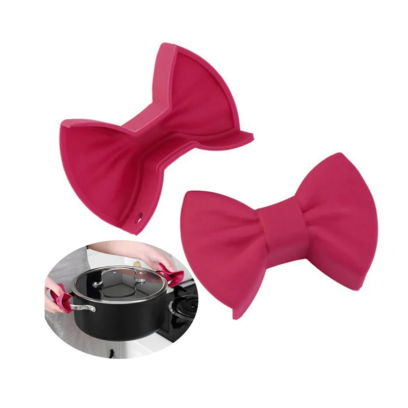 

Kitchen Pot Clip Anti Scald Non-slip Silicone Heat-insulating Pot Holder A Creative Practical Kitchen Gadget Handle Cover