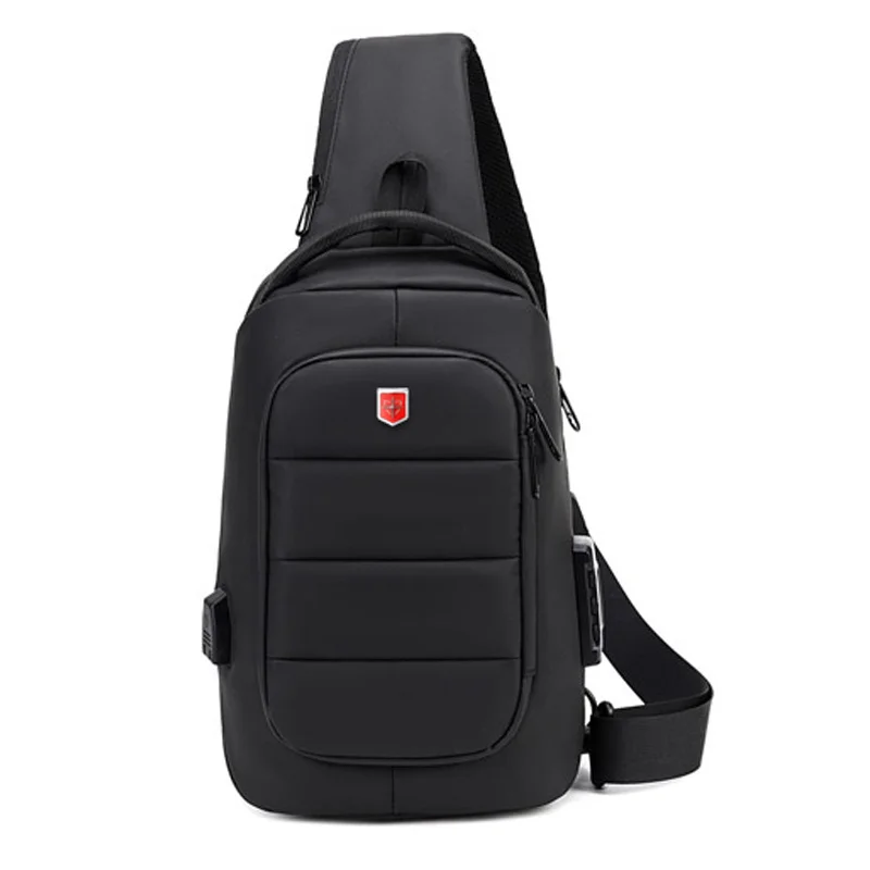 Bolso de hombro multifunción antirrobo para hombre, bandolera impermeable, informal, de viaje corto, con carga USB, novedad de 2023