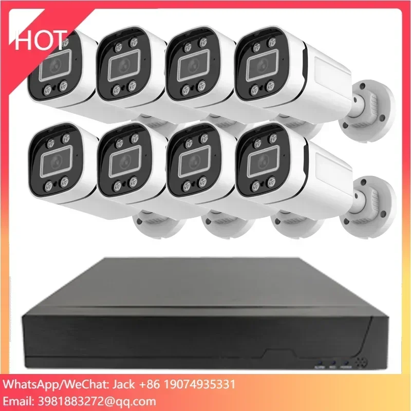 

8CH 4MP 5MP 8MP PoE Home Security Camera System Waterproof Night Vision Full Color IP NVR Kit CCTV Camera Set