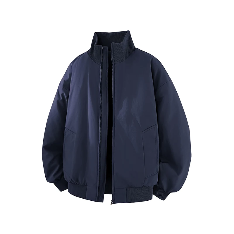 GIOIOMEN ملابس قطنية ، 2025New النمط الأمريكي الوقوف طوق سميكة الدافئة فضفاضة سترة قطن عادية معطف ، سترة الشتاء الرجالية #2