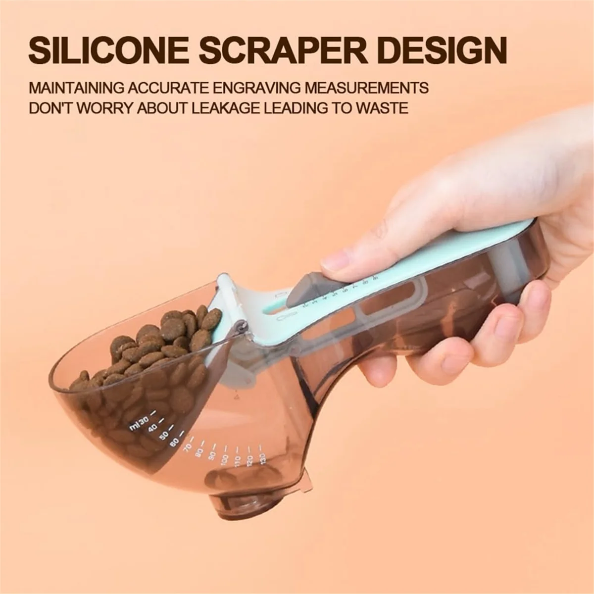 Adjustable Measuring Cup and Spoons Set Battery-Free Baking Magnetic Back Strap Kitchen Tools Graduated Measuring TQ