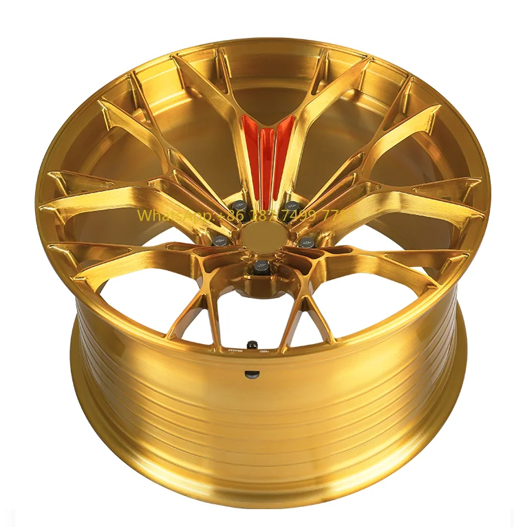 

Hot Customized Forged Aluminum Alloy 18 19 20 21 22 Inch 4*100/114.3 Gold Wheels Rim for Bentely