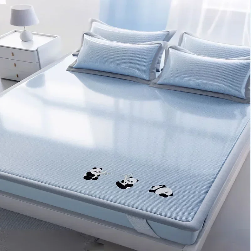 High-quality 7A Antibacterial Skin-friendly Mattress Breathable Summer Cooling Cushion Pure Colour Foldable Mat Protector