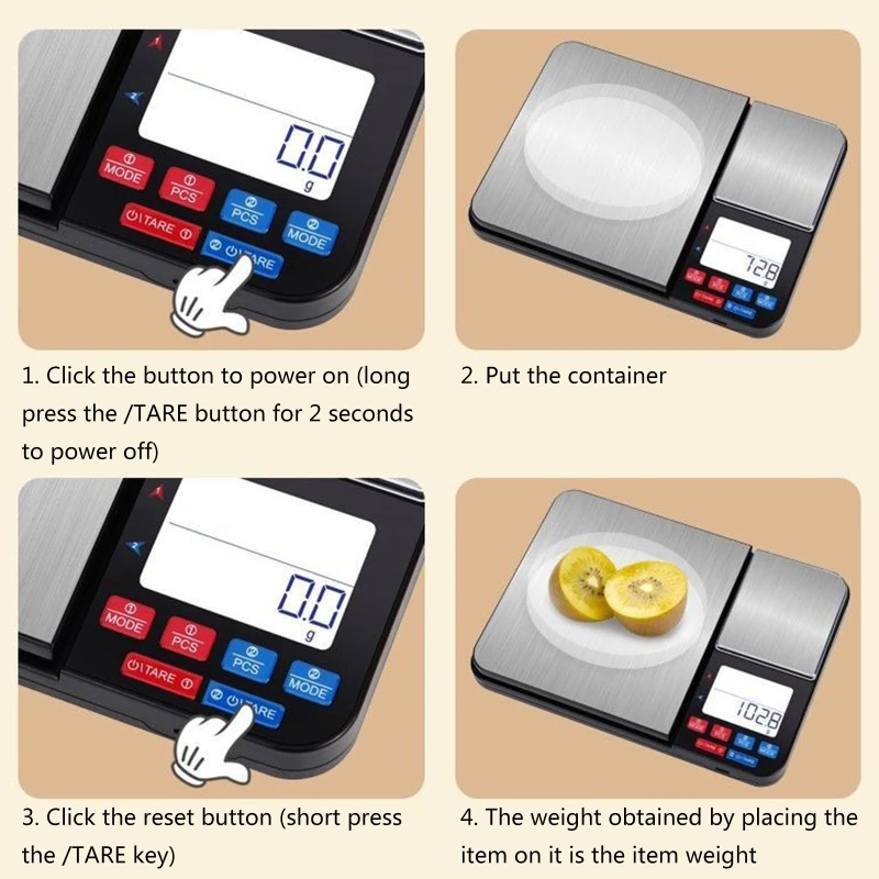 for Smart weigh Culinary Kitchen Scale Digital Scale with Dual Weight Platf