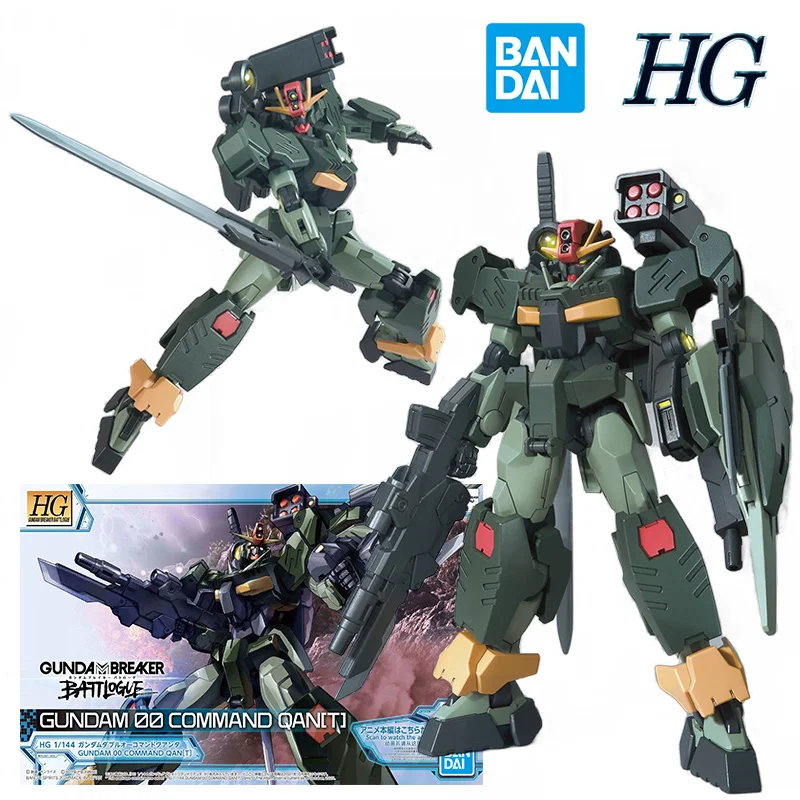 Bandai HG 1/144 Gundam 00 Command Qan[T] Gundam Breaker Battlogue 14Cm Anime Original Action Figure Model Toy Gift Collection