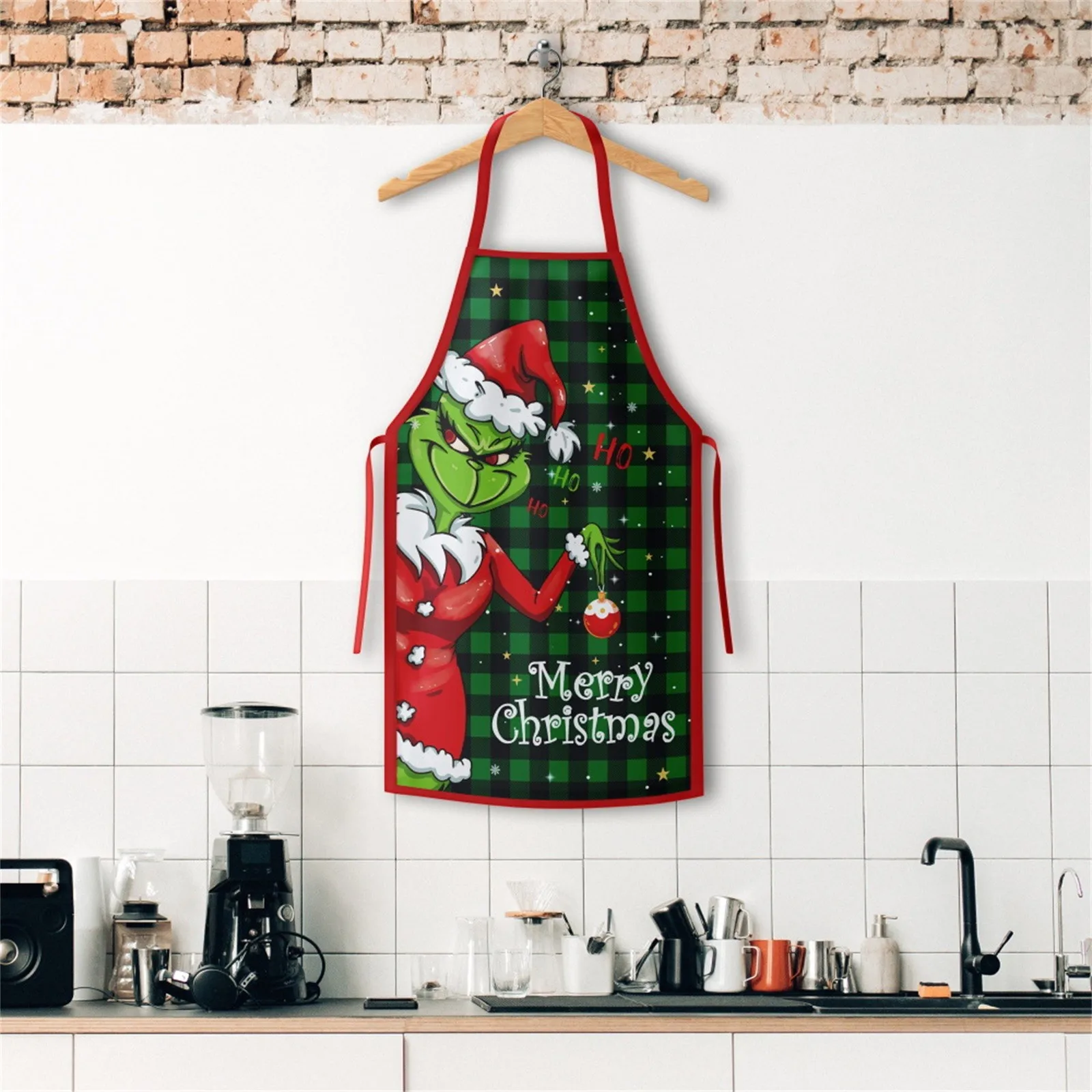 Christmas Aprons For Adults Thickened Apron Holiday Xmas Kitchen Apron Apron For Family Party Holiday, Christmas Home Decoration