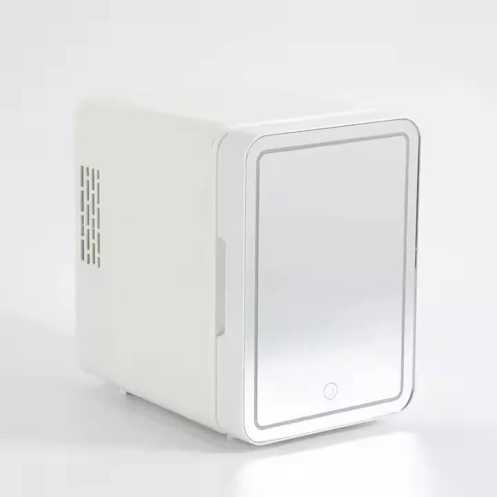 ثلاجة تجميل صغيرة للمنزل والمهجع سعة 4 لتر، ثلاجة محمولة تعمل بالبطارية والسيارة والمنزل مع مرآة هدية للفندق #1