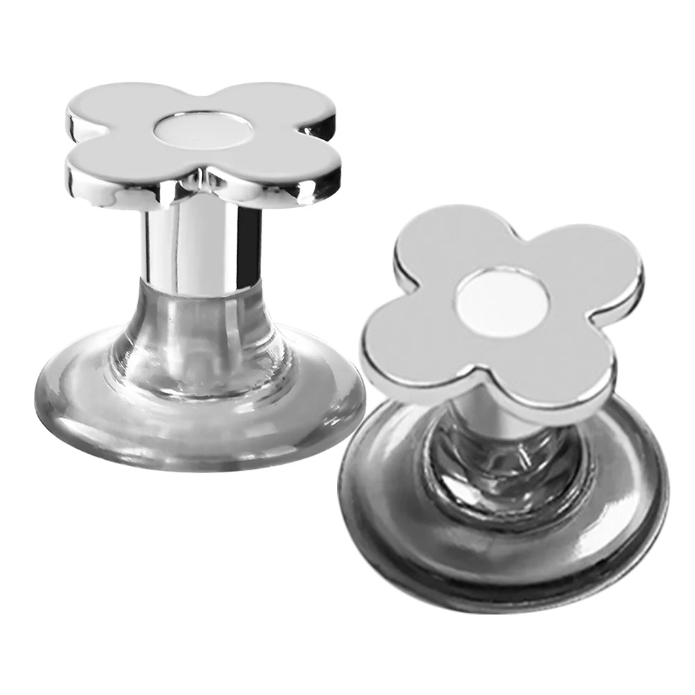 2 Pcs Toilet Button Top Handle Home Tank Flush for Knobs Handles Decorative Flower Water