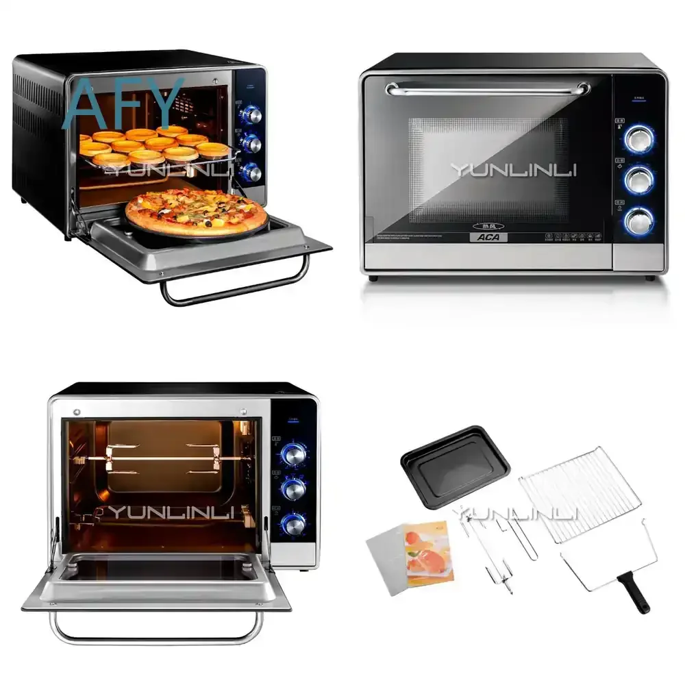 Multifunctional Electric Oven 34L for Home Kitchen Baking Cooking Roasting Toasting Pizza Making Air Fryer Alternative for