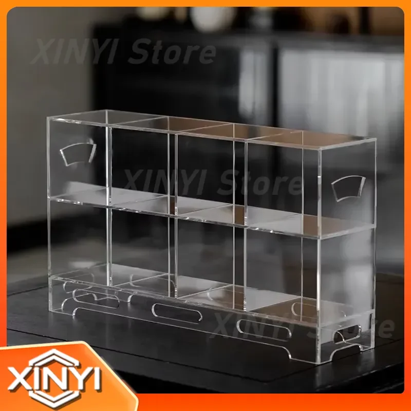Light Luxury Acrylic Transparent Teapot for Household Tea Set Display Stand for Bogu Frame Desktop Rack Multi-Layer Storage