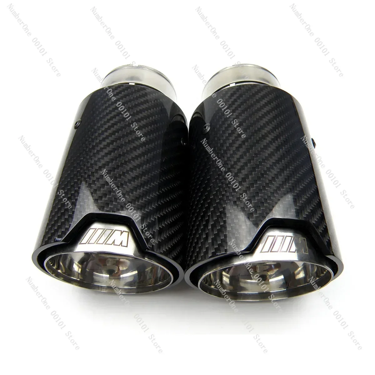 1 Piece Performance Carbon Fiber Exhaust Tip For BMW F30 F31 F22 F23 F32 F33 F36 F10 F12 M2 M3 M4