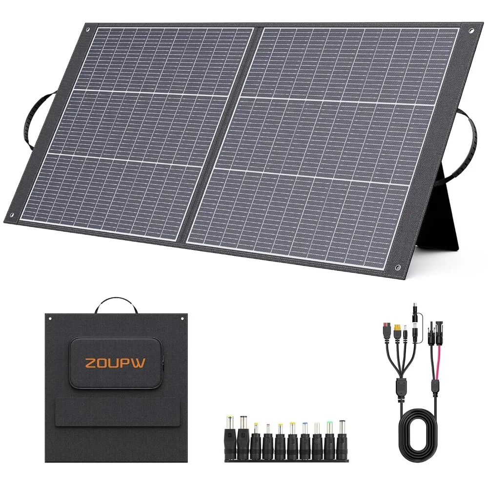 

100W Portable Solar Panel N-Type 16BB,25% Efffciency Ultralight 7.98lbs Foldable Solar Charger, Customized