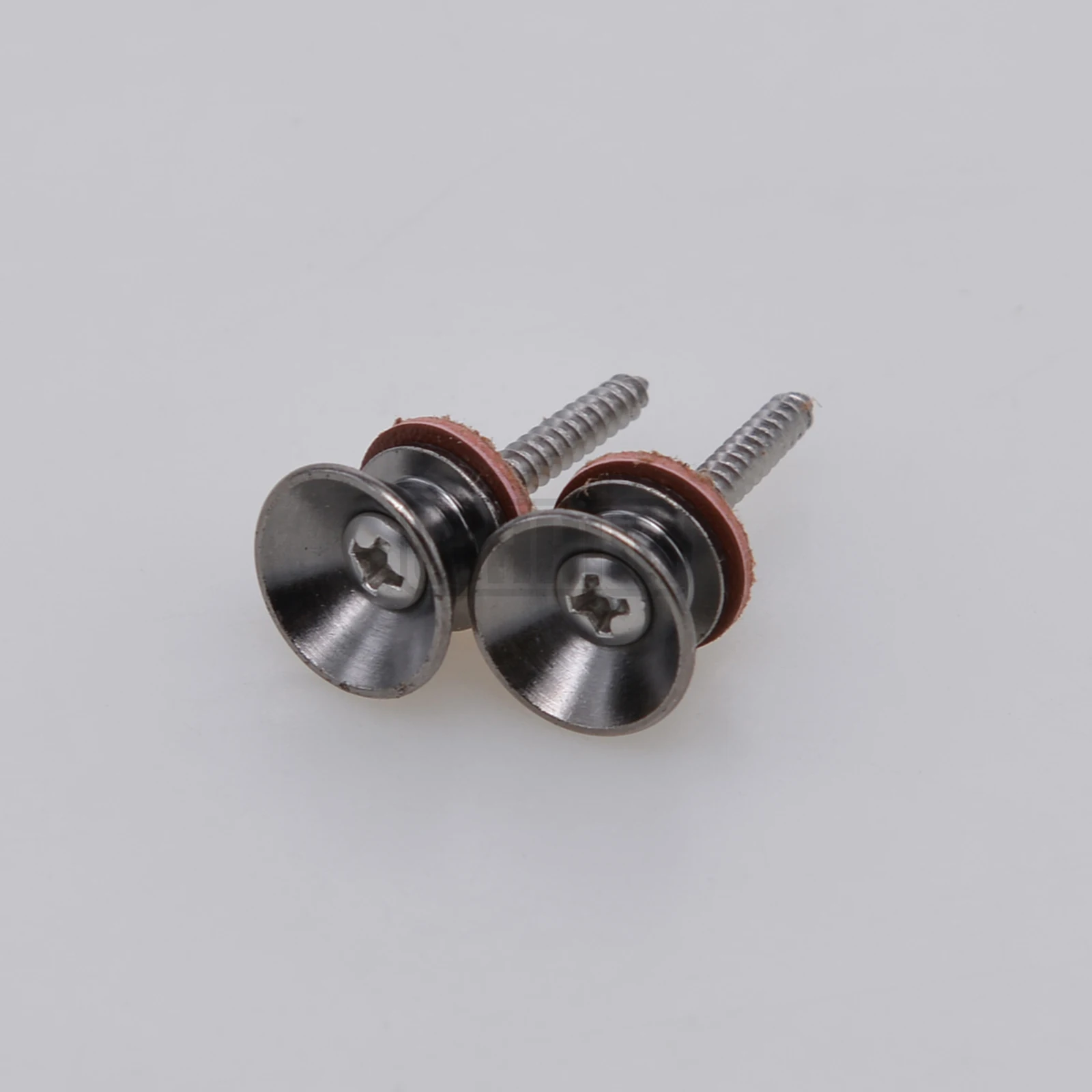 2Pcs/Set Metal Guitar Strap Button Strap Fixing Pin with Fixing Screw Guitar Strap Lock Knob