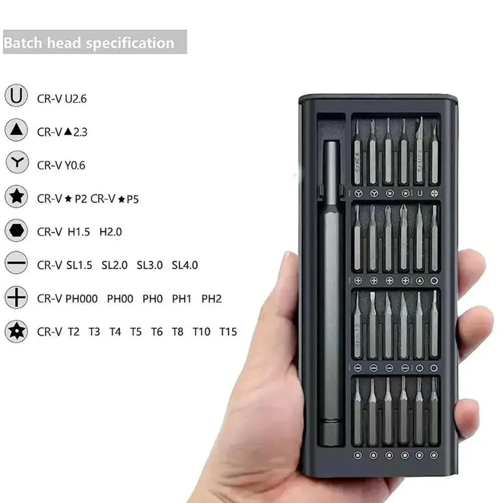 24-in-1 Multifunctional Precision Screwdriver Set Mobile Phone Tablet Disassembly Maintenance Tool Small Equipment