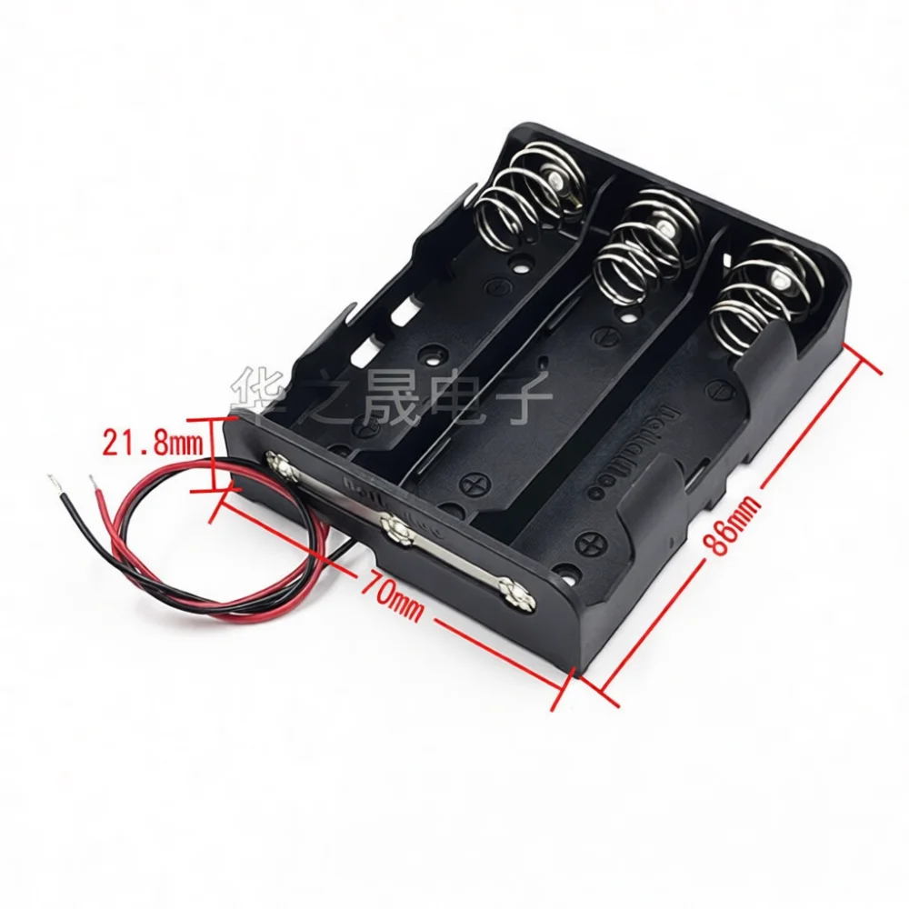 Compact 21700 Battery Holder Case With Leads Plastic Storage Box Modular DIY Accessory Serial Parallel Wiring