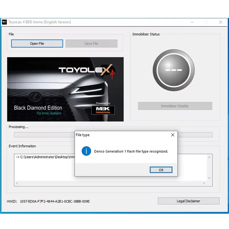 2025 Toyolex 4 Toyolex4 Unlimited Keygen for Lexus Denso Mascheramento DTC Disable Funziona for Kess Ktag ECU Tuning