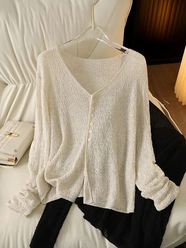 

Lightweight Ladies' Sun Protection Clothing Spring Autumn 2025 New Summer Thin High-End Open Cardigan ort Jaet Top