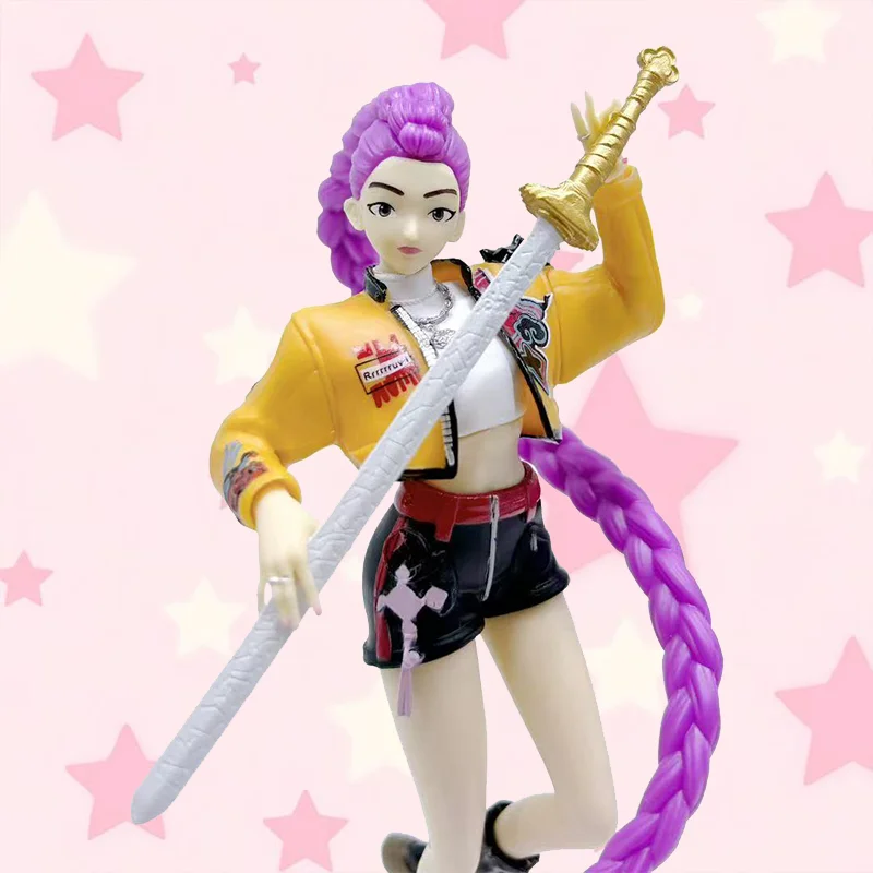 KPop Devil Hunter Hot 20CM Anime Doll Vinyl Toy Rumi Character Vinyl Mask with Box Ornament Toy Birthday Christmas Gift