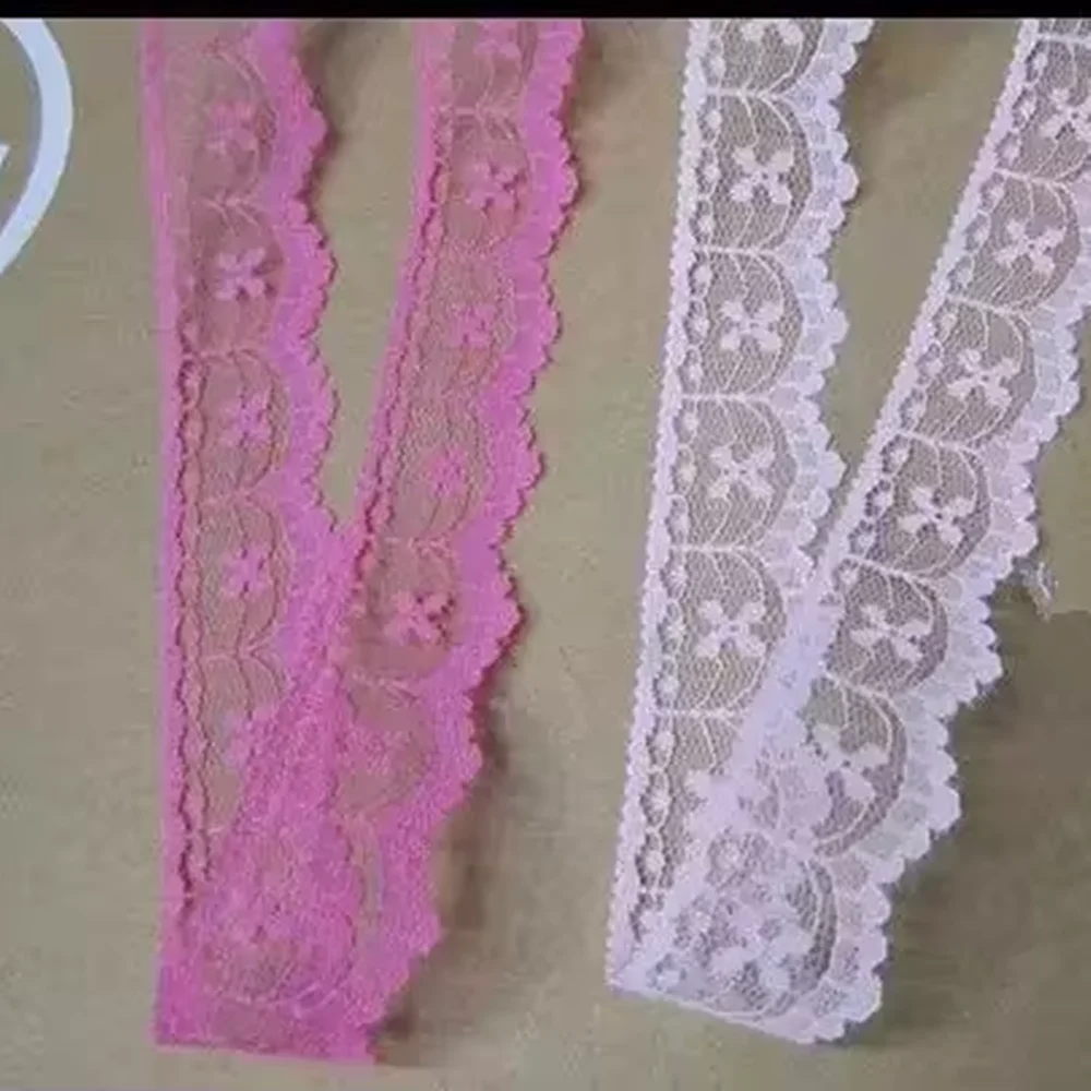 

400yard 7color in stock. Bilateral Handicrafts Embroidered Net Lace Trim Ribbonwide 2.5cm(1'')